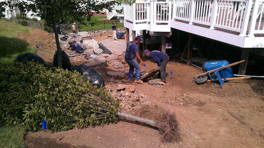 soil stabilization for a foundation repair in Alexandria, VA